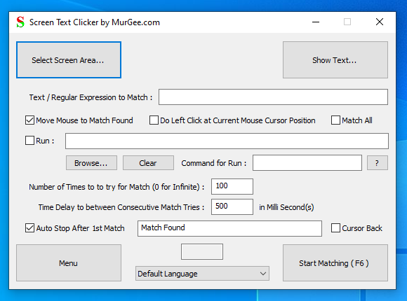 MurGee Auto Mouse Click Sample Scripts